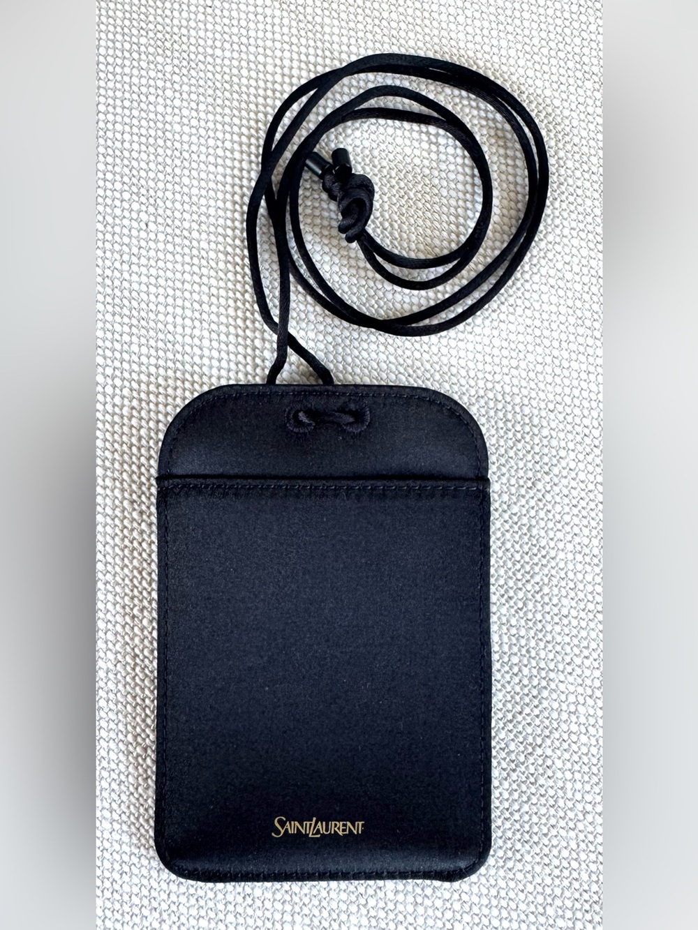 SAINT LAURENT YSL Rare NWT Tuxedo ID Lanyard Full Set